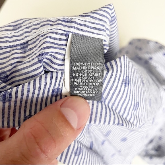 Bonobos Standard Fit Polka Dot Cotton Button Shirt Blue Men’s Size Small - Picture 7 of 7